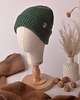 czapki damskie Klasyczna czapka 100% merino Butelkowa zieleń