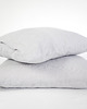 poduszki gładkie Lniana poszewka Classic LIGHT GRAY
