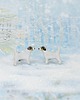 kolczyki ceramiczne Jack russell terrier mini- ceramiczne kolczyki