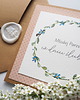 kartki scrapbooking Kartka na ślub Niebieski Wianek Młodej Parze