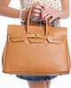 torby na ramię Torba skórzana Shopper- ruda / camel  (7116)