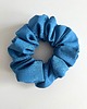 gumki do włosów Niebieska jedwabna gumka do włosów Blue Silk - średnica 12 cm