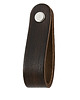 gałki do mebli Skórzany uchwyt meblowy COLORISO M BROWN WOOD P
