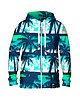 bluza z kapturem damska Damska Bluza Expres Zamek DR.CROW Blue Beach