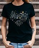 t-shirt damskie Koszulka damska czarna  Love nature