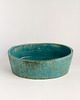 umywalki Umywalka ceramiczna, turkusowa owalna, zielona, nablatowa, niebieska