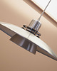 lampy wiszące Duńska lampa wisząca, metalowa, lata 70.