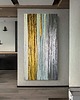 obrazy Ostatnia sztuka 80x160cm cm pastelowe kolory ze złotem i srebrem