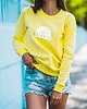 bluza bez kaptura damska Żółta bluza damska słońce