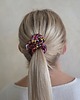 gumki do włosów Gumka jedwabna, scrunchie, secret flowers MIDI