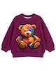 bluzy dla dziewczynki Bluza oversize Rainbow Teddy