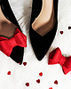 klipsy do butów Klipsy do butów Coquet - Kokardy 3D / Red Suede