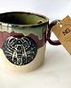 kubki Kubek ceramiczny ręcznie malowany.