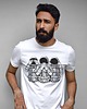 t-shirty męskie Koszulka  z nadrukiem Symbol 3 mądre małpy
