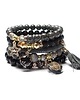 bransoletki z kamieni naturalnych Black and grey /05-12-21/  - set