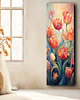 plakaty Tulipany - Plakat - Olej, Boho, Abstrakcja