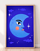 obrazy i plakaty do pokoju dziecięcego Plakat Księżyc - Luna