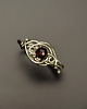 pierścionki - różne Pierścionek regulowany granat wire wrapping