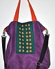 torby na ramię Torba hobo XXL - fiolet, pomarańcz, szmaragd