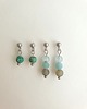 kolczyki z kamieniami Kolczyki MINI zestaw  turkus, amazonit, akwamaryn, labradoryt