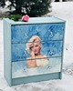 komody i szafki Komoda ręcznie malowania, Marilyn Monroe, oryginalne uchwyty