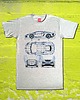 t-shirty męskie koszulka LAMBORGHINI AVENTADOR blue GRAY tshirt