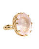 pierścionki złote Złoty pierścionek Magnifique z kwarcem różowym