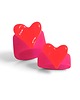 pierścionek z żywicy Pierścionek x2 : RAZEM TANIEJ! pierścionki z żywicy : HEART : fluo