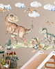 naklejki ścienne do pokoju dziecka Naklejka na ścianę Dinozaur T-REX - Velociraptor