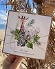 kartki scrapbooking Ręcznie robiona kartka urodzinowa dla dziecka zwierzęta safari