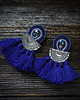 kolczyki soutache Duże i etniczne kolczyki boho z chwostami