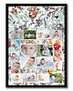 plakaty Plakat 30 personalizowanych zdjęć na kwiatowym tle, kolaż