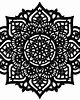 dekoracje - na ścianę AŻUROWA DEKORACJA ŚCIENNA 3D, MANDALA, YOGA, PIĘKNY, DEKORACYJNY PANEL