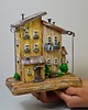 figurki i rzeźby Ręcznie robiony rustykalny drewniany domek
