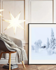 fotografia PLAKAT  zimowy śnieg góry las