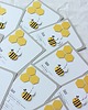 kartki scrapbooking Przyjęcie u Krzysia. Zaproszenia urodzinowe z pszczółką