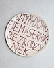 patery i talerze Talerz z napisem sernik bez rodzynek