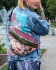 saszetka nerka Pastelowa różowa nerka damska w kwiaty KWIATOWA SIELANKA