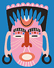 obrazy African mask  - obraz na płótnie lub plakat