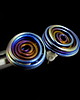 kolczyki wire wrapping tytanowy wir - rainbow