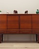 komody i szafki Highboard tekowy, duński design, lata 60, producent: PMJ Viby J