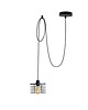 lampy wiszące Pojedyncza lampa wisząca z drucianym kloszem GALO LOFT L1