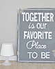 inne Typografia na sklejce TOGETHER