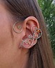 nausznice Nausznice cytryn i kolorowe agaty wire wrapping zausznice