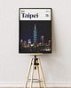 plakaty Minimalistyczny plakat Tajpej Tajwan