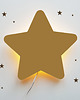 lampy do pokoju dziecka Drewniana lampka nocna gwiazdka Pola Gold