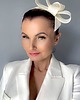 Ślubne ozdoby do włosów Fascynator SUZY ecru /lub inne kolory