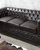 sofy i szezlongi Sofa Chesterfield Dark Coffee 3-osobowa