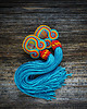 kolczyki soutache Kolorowe kolczyki sutasz z chwostami