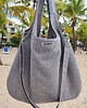 torby na ramię Duża torba  worek boho  szara  XXL na ramię